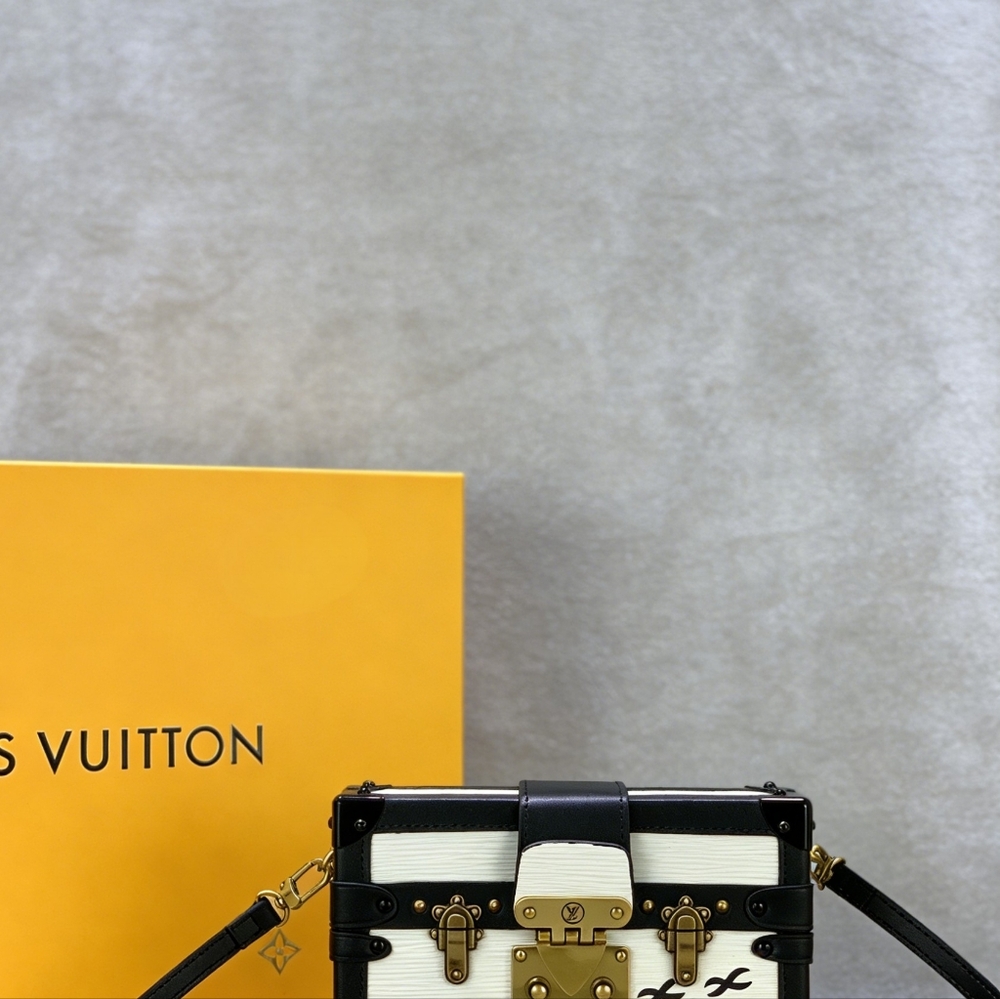 Louis Vuitton Petite Malle Birds Motif Epi White